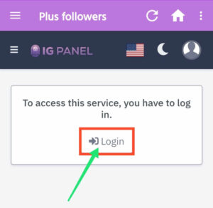 Login-In-Plus-Followers-App